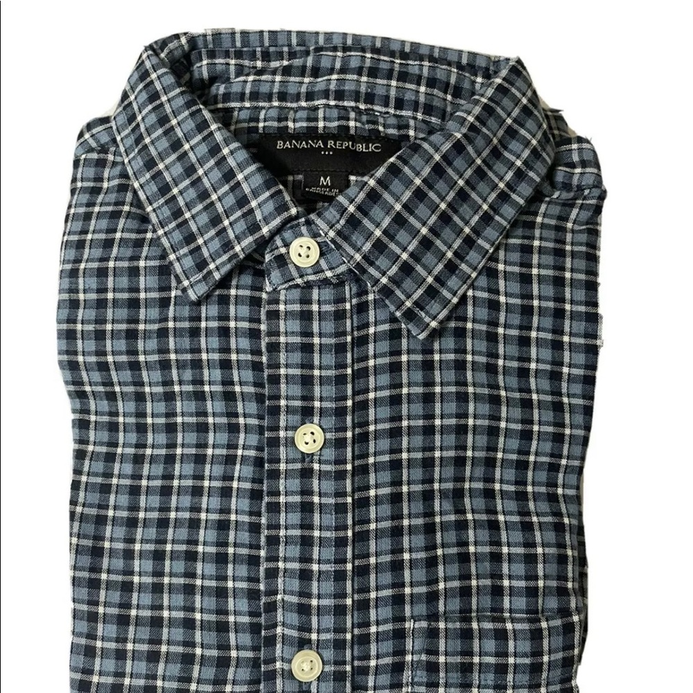 Banana Republic Men’s Slim Fit Full sleeves check shirt